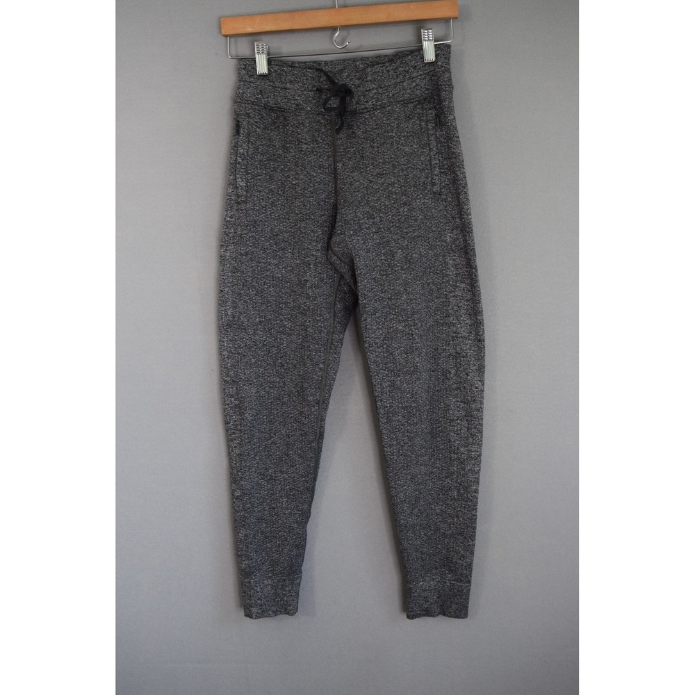 Lululemon Engineered Warmth Jogger 4 Heathered Black Merino Wool Blend Pant